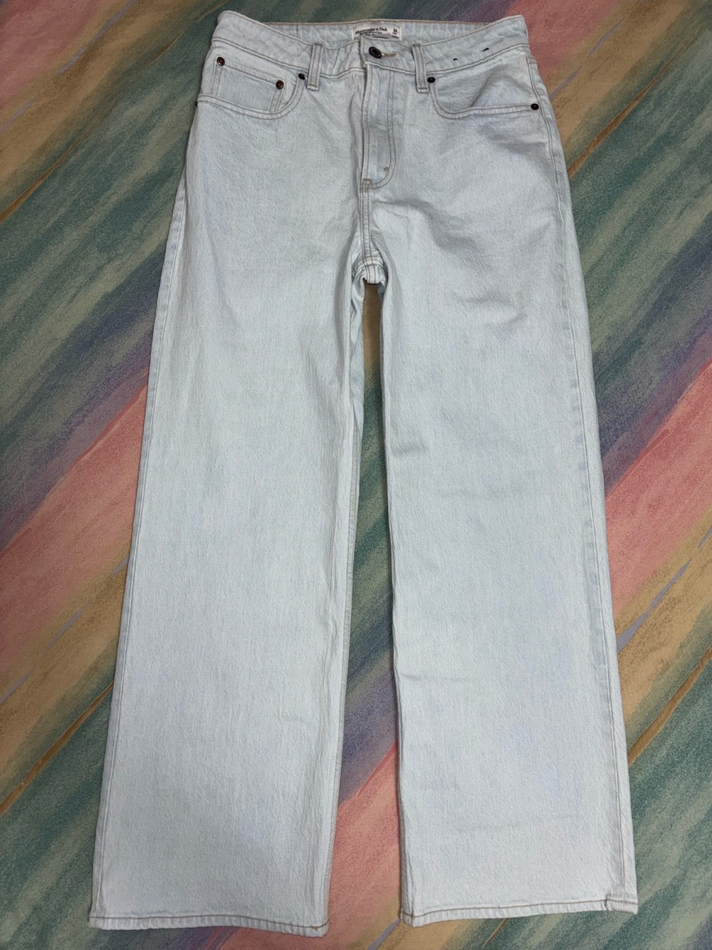 Abercrombie & Fitch Curve Love 90’s Relaxed High Rise Jeans Size 29 short